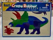 Lauri CREPE RUBBER PUZZLE - TRICERATOPS Dinosaur NEW Colors May Vary!
