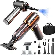 DiliDala Car Vacuum Cleaner, Portable Handheld Vacuum Cleaner 25000PA High Power, Mini Vacuum Cleaner for Carpet Pets Hair, Compressed Air Duster Air Blower Car Hoover