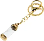 Tiny Perfume Bottle Keychain Glass Keychain for Stylish Backpack for Home Office Car Durable Versatile Accessory Present for All Occasions
