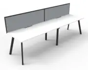New RapidLine Eternity 2 Person Desk 3600mm (1800mm per person) Single Sided Met
