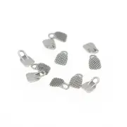 10 Pcs Dental Orthodontic Lingual Button Traction Hook Rectangular MIM Monoblock
