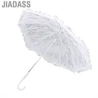 在飛比找蝦皮商城優惠-Jiadass 白色蕾絲陽傘 J 柄優雅外觀新娘熱銷