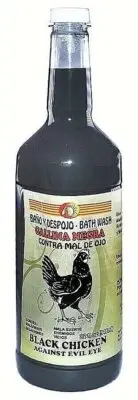 BLACK CHICKEN GALLINA NEGRA BATH WASH BANO Y DESPOJO 32OZ SPIRITUAL MAGICK WICCA
