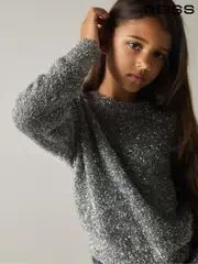 Reiss Silver Theadora 4-9 yrs Tinsel-Yarn Jumper (AA3636) | $75