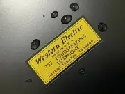 WESTERN ELECTRIC 757 LOUDSPEAKING TELEPHONE LOGO WATER SLIDE DECAL WATER DECAL