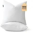 18 x 18 Premiun Goose and Feather Down Throw Pillow Inserts,Set of 2 Soft