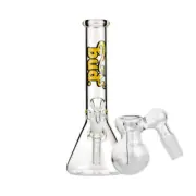 Bud Glass Beaker Waterpipe & Ash Catcher Bundle