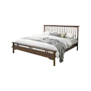 Rome King Bed | Rustic Walnut Hardwood
