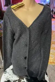 CABELA'S Button Closure Cardigan Long Sleeve Women's S/P Gunpowder NWT