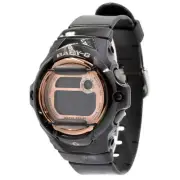 Casio Women's Watch Baby-G Rose Gold and Black Digital Dial Resin Strap BG169G-1