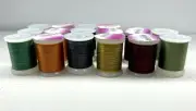 CASCADE CREST TOOLS COMBO PLY THREAD 16 SPOOL GUIDE LOT / FLY TYING FLY FISHING