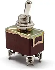 KLVN AC 250V 15A Amps OnOff Toggle Switches 2 Position DPST 4 Screw Terminals Electric Switch for Switching Lights Motors