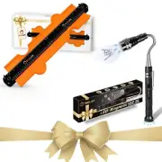 TOOLIFE Connectable Contour Gauge,Magnetic Pickup Tool,Men Gifts for Christma...
