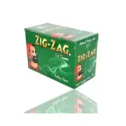 ZIG ZAG GREEN Rizla Cut Corners ROLLING Papers Tobacco Cigarette Filter