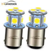 2 x 6V DC/AC 1157 led Bulb bay15d White Car Stop Tail Brake Reverse Rear Lights
