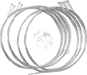 10Pcs 2100MM Universal Bicycle Shifter Cable, Stainless Steel Shift line,Bike Shift Wire Kit for Mountain and Road Bike, With Cable Tips and O-rings