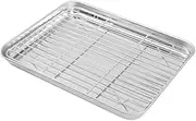 GRIRIW 1 Set Baking Tray Set Oven Rack Cooling Rack Pans for Baking Grill Pan for Oven Baking Rack for Oven Cooking Baking Racks Baking Pan with Rack