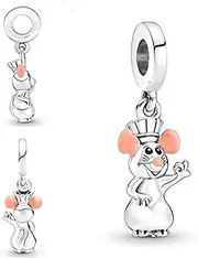 [The Charmery] Ratatouille Remi charm 925 Sterling Silver Compatible with Pandora Charms,and Many Other UK Charm Bracelets., Metal