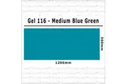 Clear Color 116 Filter Sheet - Medium Blue Green