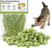 Cat Grass Treats, 60G Natural Dried Snacks for Cats, Edible Chew Toys, Kitten Tr
