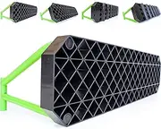 QUICKPLAY Replay Station Soccer Rebound Board - Portable Dual Surface Soccer Rebounder with Adjustable Angle - Soccer Training Equipment for Control, Passing Practice
