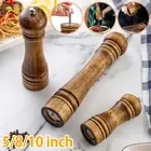 Wooden Manual Pepper Grinder Salt And Pepper Mill Multi-Purpose Kitchen--