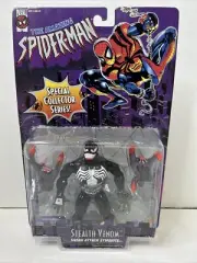 Amazing Spiderman Stealth Venom Attack Symbiote Action Figure 1996 Toy Biz Z4