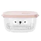 Fridge Storage Box Cartoon Pattern Food-storage Vegetable Fruit Condiment Case