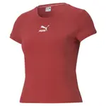 PUMA CLASSICS 女款紅色貼身短袖T-NO.59957722