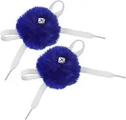 2pcs Skate Fur Ball Rollerskate with Bell for Roller Skate Roller Skate Pom Poms Laces Colored Balls and Bells Roller Skate Pom Poms with Bell Roller Skates Artificial Fur