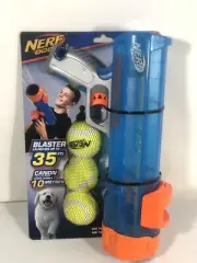 Nerf Dog Translucent Tennis Ball Blaster with 3 Balls New