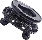 Crystal Ball Ornament Base Ball Holder Indoor Home Decoration Sphere Stands Office Decoration Sphere Holders Clear À Christmas Crystal Ball Stands for Display Black Synthetic Resin