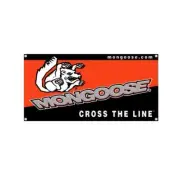 Mongoose - 1998 "CROSS THE LINE" Banner - old school bmx