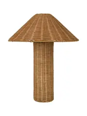 Sahara 1 Light Rattan Table Lamp in Natural