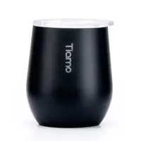 在飛比找PChome24h購物優惠-Tiamo 真空陶瓷弧形杯 200ml-黑色(HE5156B