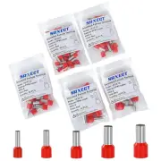 120PCS Wire Ferrule Kit Copper Crimp Ferrule Connectors Insulated Pin Cord End T