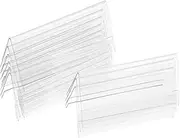 PLAFOPE Large Name Tag Holders Stands 12x6cm Desk Name Plates for Meetings Conference Room Sign Holders