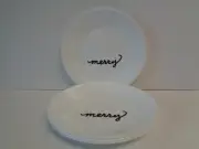 4 Corelle Merry (Christmas) Appetizer or Dessert Plates 6-3/4" New Made in USA