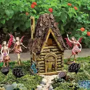 Design Toscano Woodland Fairy Garden House Statue