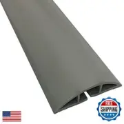 Kable Kontrol Floor Cord Cover kit - 15 Feet Long Gray Plastic Cable Protecto