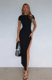Stand By Your Side Maxi Dress Black