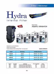 OF OCEAN FREE HYDRA 30 INTERNAL FILTER for 100-200 L (25 - 50 Gallon) AQUARIUM