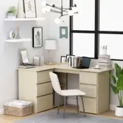 Corner Desk With Drawers Home Office Computer Laptop Workstation Study Table