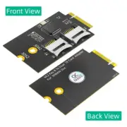 Easy Upgrades M.2 B Key to Two Card Reader Adapter for Multiple Use