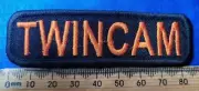 Cloth Badge Biker Iron-On/Sew On Patch TWINCAM
