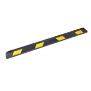 180cm Heavy Duty Rubber Curb Parking Guide Wheel Driveway Stopper Reflective Yellow