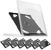 CAXUSD Cd Cases Cd Boxes Dvd Case Dvd Boxes Disc Storage Organizer 6pcs Slim Jewel for Home Travel