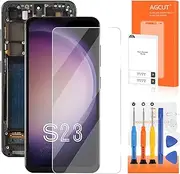 TFT for Samsung Galaxy S23 Screen Replacement for Samsung S23 LCD Digitizer SM-S911B SM-S911U LCD Display Touch Screen Assembly Black with Frame (No Fingerprint)