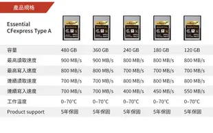 【Exascend】CFexpress Type A 高速記憶卡 120GB 公司貨 (8.2折)