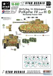 SRD16002 1:16 Star Decals - Panzer PzKpfw IV Ausf H SS-Pz.Reg.12 Hitlerjugend